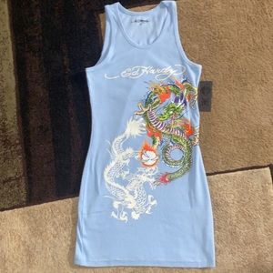 original vintage ED Hardy Y2K dress